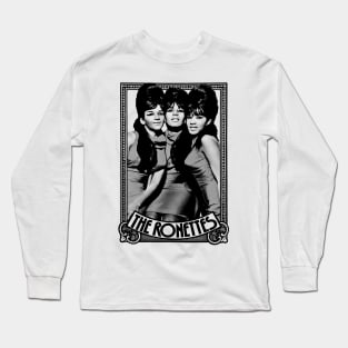 The Ronettes / Retro Style Fan Artwork Long Sleeve T-Shirt